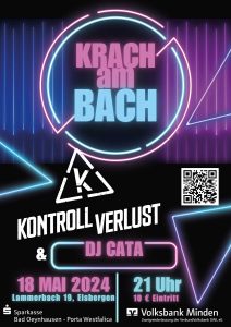 Kreisschützenfest Eisbergen 2024 - Plakat für Krach am Bach